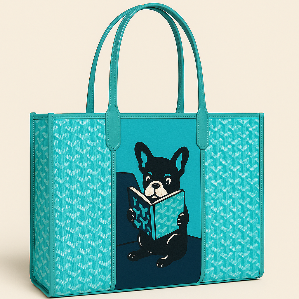 CATTIE aqua tote