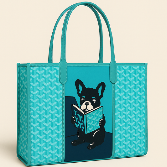CATTIE aqua tote