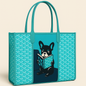 CATTIE aqua tote
